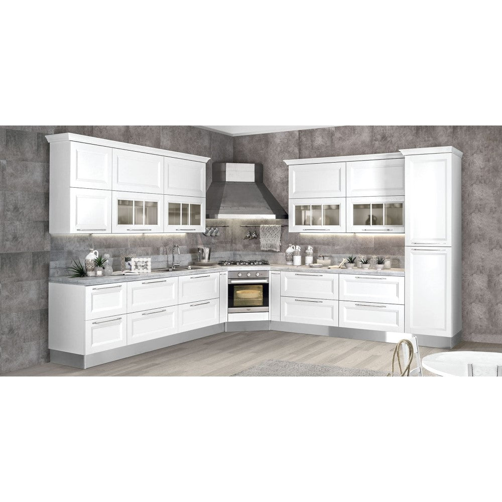 Campana extractora de esquina BROOKLYN en acero inoxidable bruñido 105x105 cm