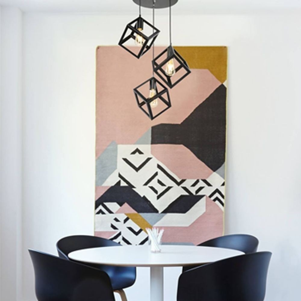 Lampada a sospensione Agatha MDL3790 3 cubi nero EFFEZ