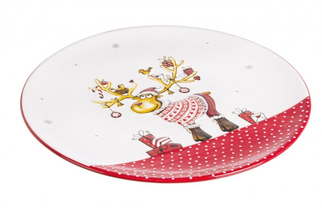 2x divertido plato de reno