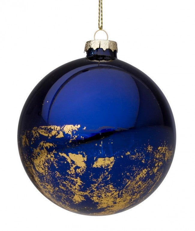 8x Pincel Esfera Vt Azul-Dorado D100