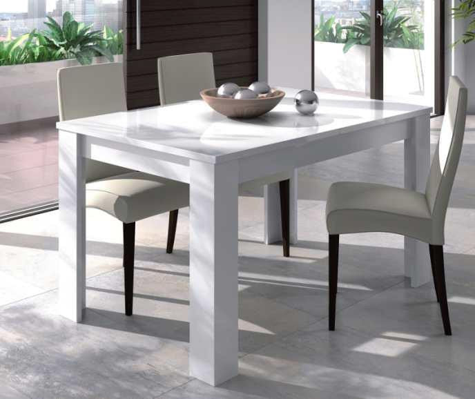 Mesa Kendra cm.90 x 140-190 x 78h kit blanco