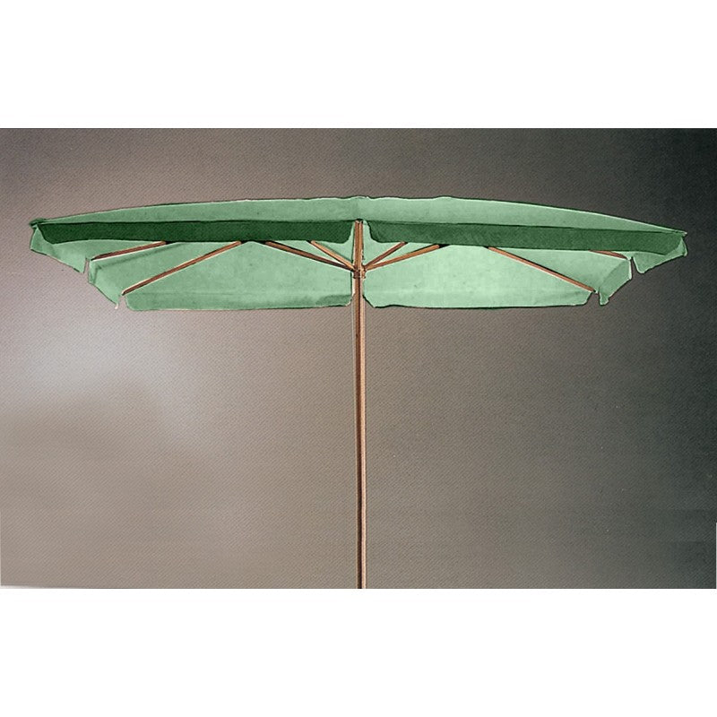 Sombrilla de jardín de madera verde 200 x 300 cm