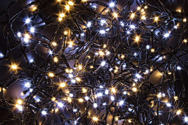 12x 180L Blanco 5mm Cable Verde IP44