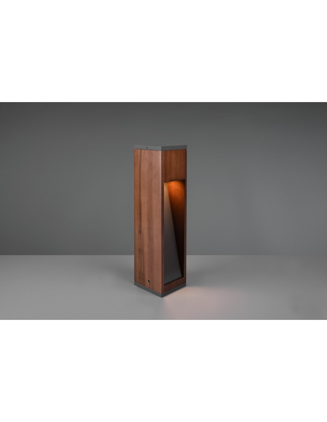 Bolardo para exteriores Canning GU10 Madera natural IP54 Trio Lighting