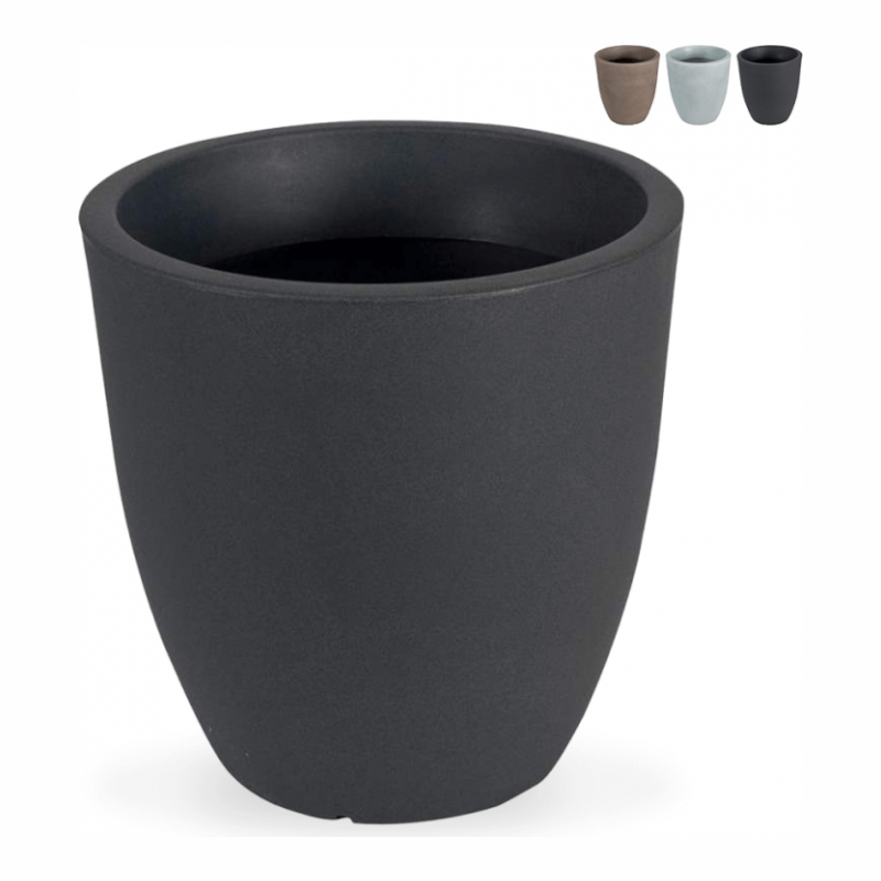 Macetero redondo Ø 50 cm alto Soporte para macetas Diseño Jardín Terraza Orione