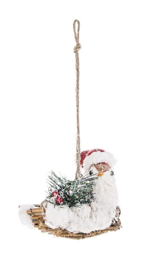 6x Colgante de pájaro Schiller torneado