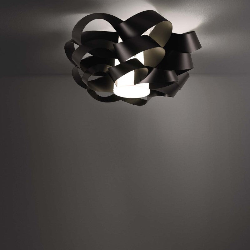 One light CLOUD Plafón negro diámetro 50x h24 cm