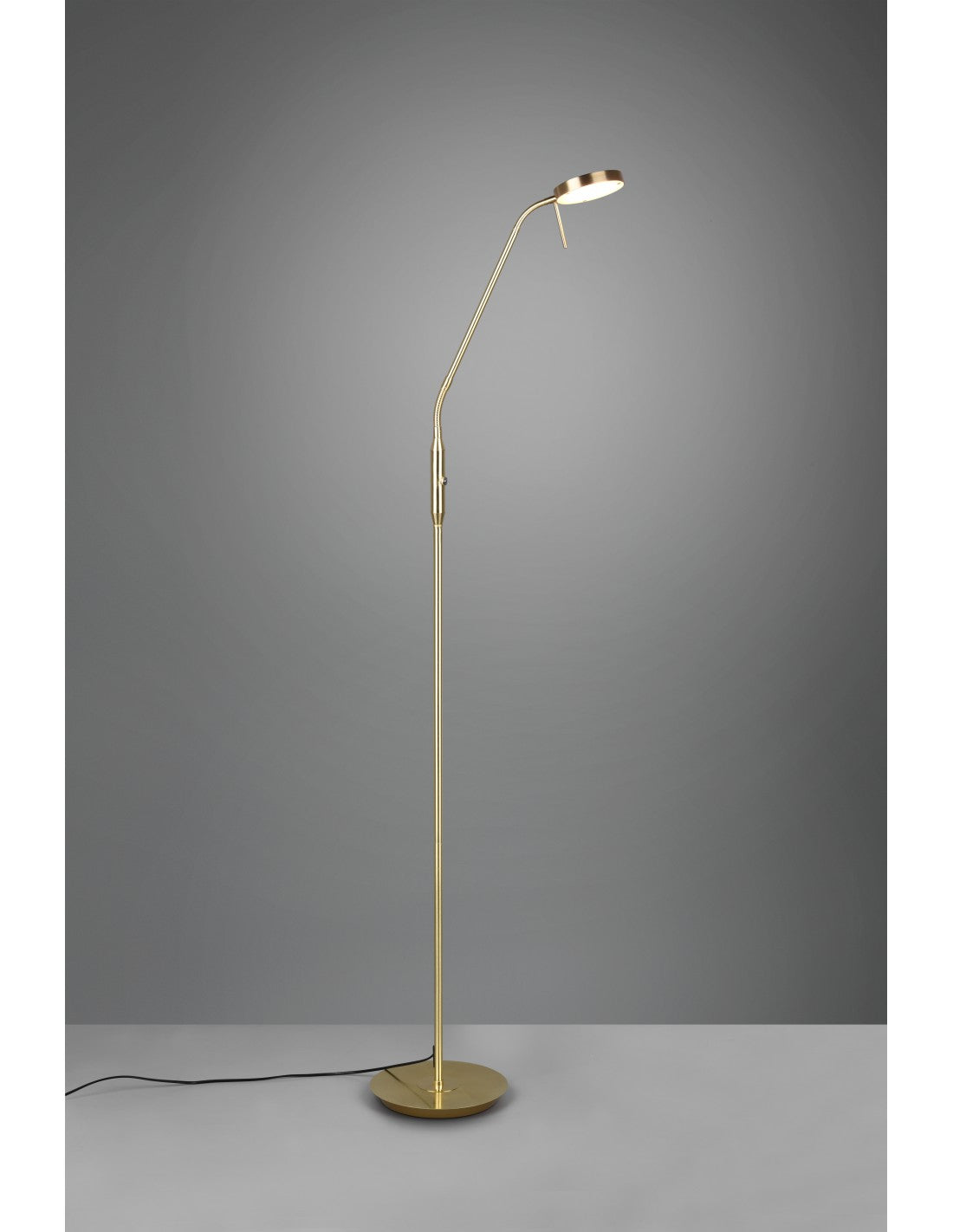 Lámpara de pie Monza de latón Led Touch Dimmer Trio Lighting