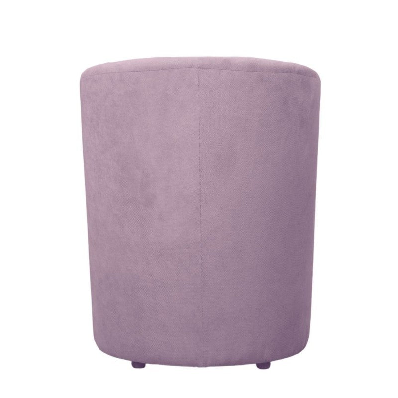 Sillón de tela con puf extraíble DJERBA Rosa antiguo 63,5x 62,5x h76 cm