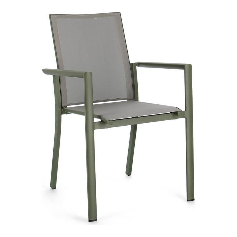 Silla Konnor Verde Con Reposabrazos