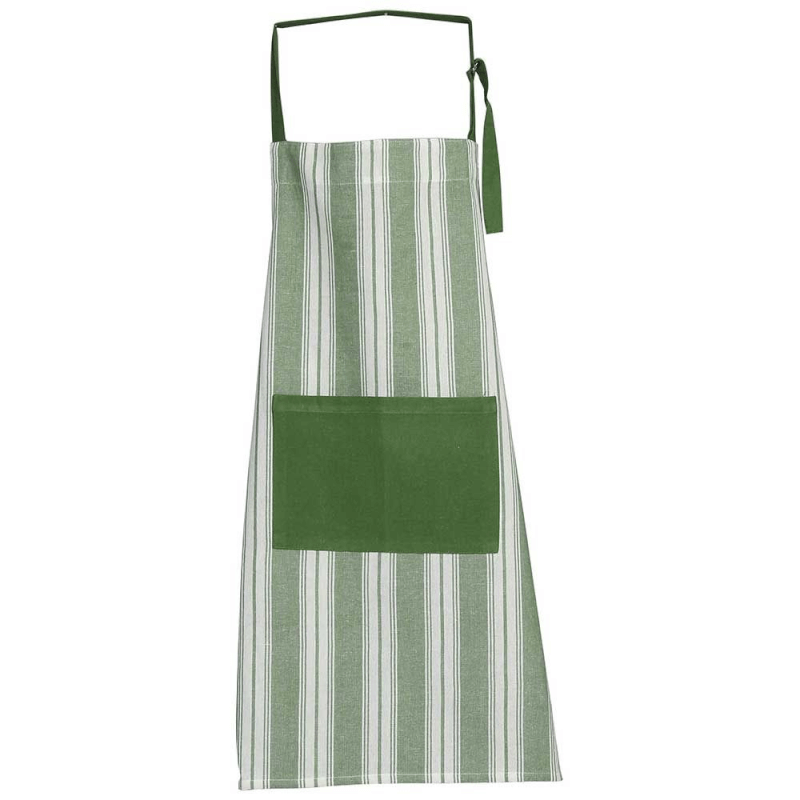 Delantal de algodón verde