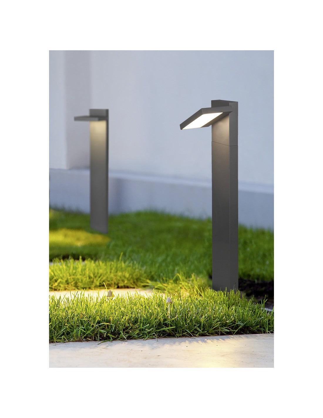 Bolardo al aire libre llevado aluminio antracita de la iluminación del trío de Horton IP54