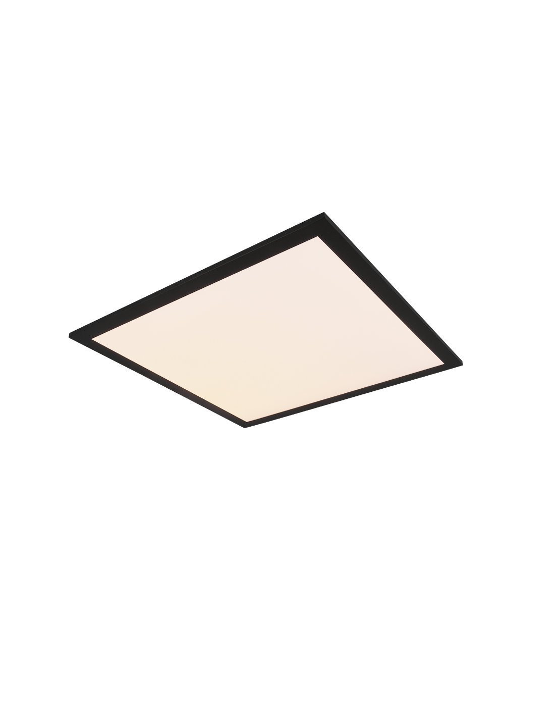 Lámpara de techo con aplique cuadrado moderno, atenuador LED de 18w, iluminación Alpha Titanio Trio