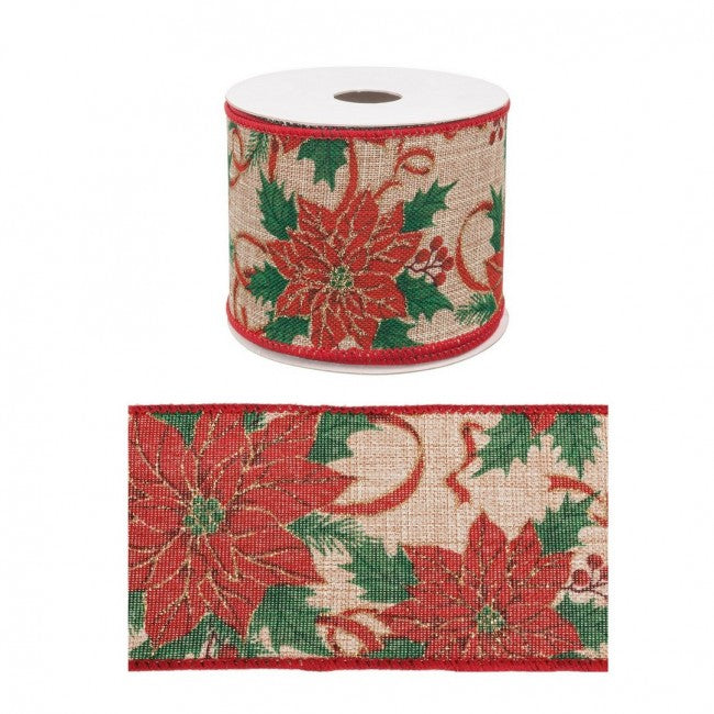 12x Cinta de Nochebuena Clásica Pantalla de 4M12