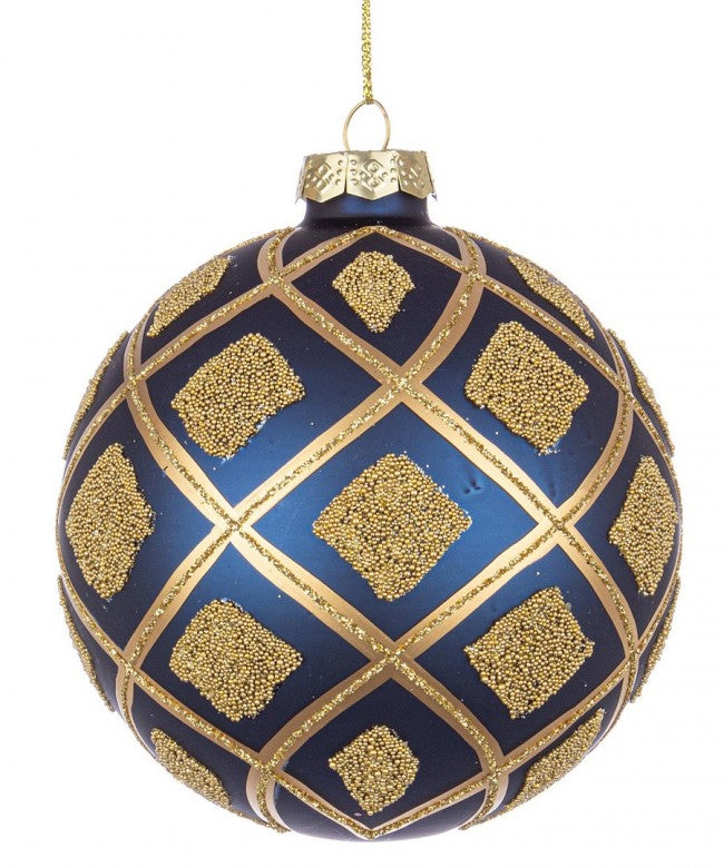 8x Esfera Vt con brillo azul medianoche