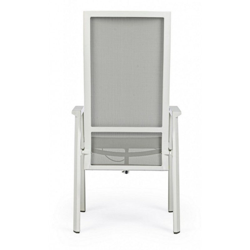 Silla de jardín reclinable Steven Lunar c-br 59x72x112h cm