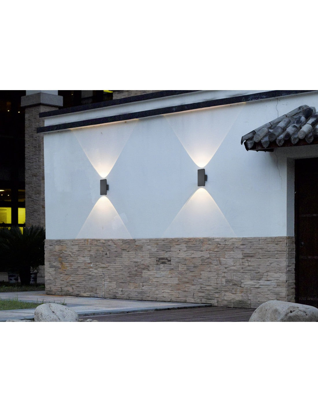 Aplique de exterior doble emisión Colorado LED IP54 Antracita Trio Lighting