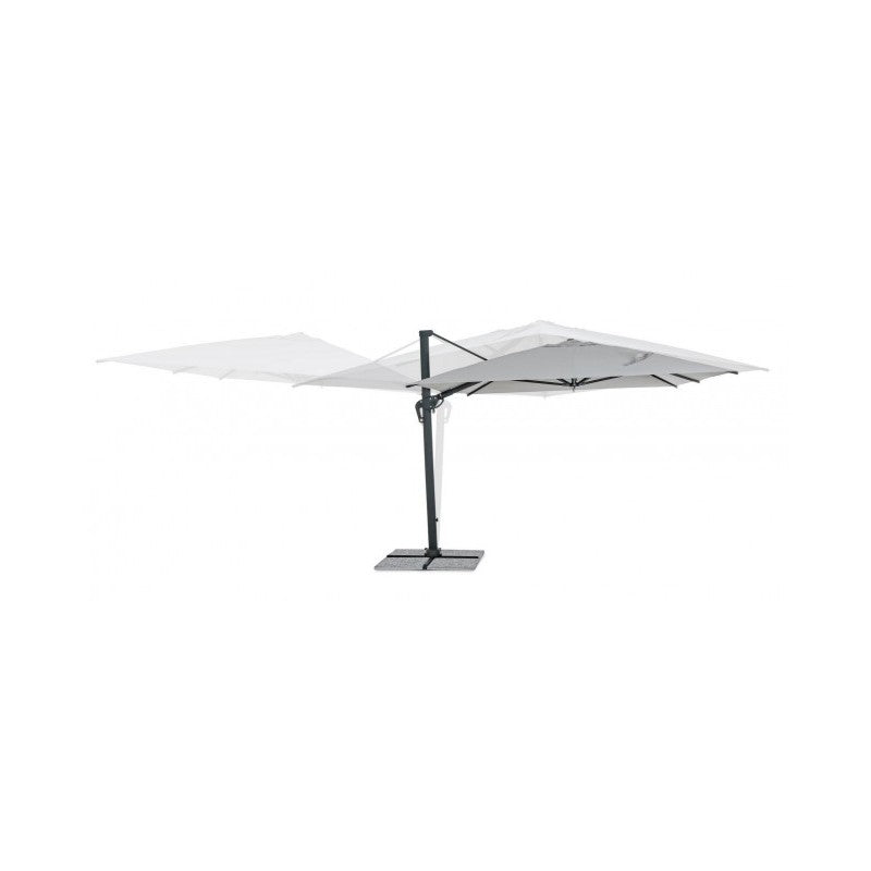Sombrilla de jardín con brazo 360° INES 300x400x h265 cm