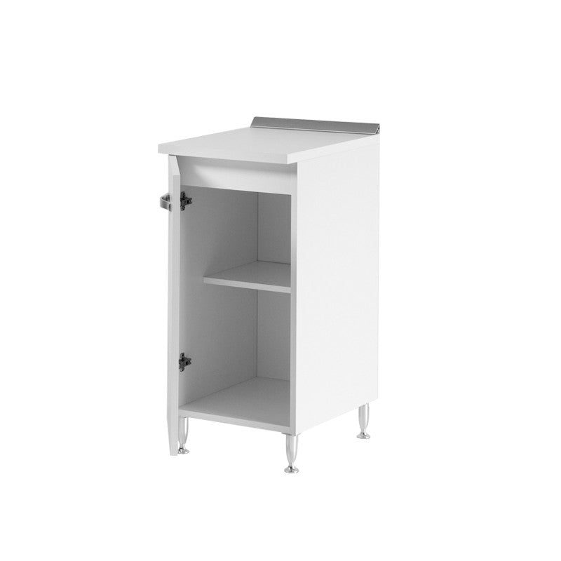 Mueble de cocina Fresno blanco 1 puerta 30x50xH 85 cm