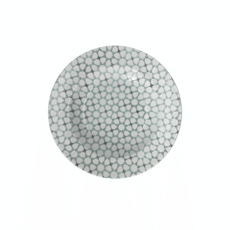 Pastabowl Mosaico 27 cm en porcelana gris