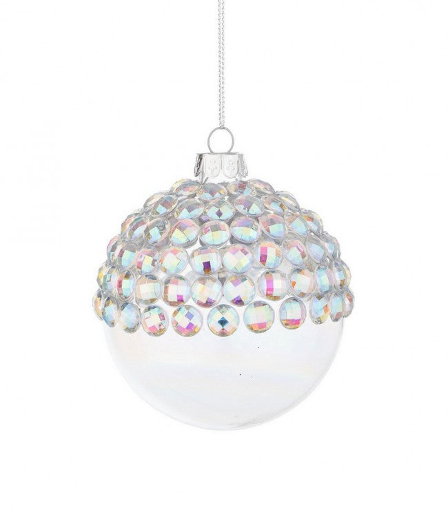12x Esfera joya iridiscente Vt D80