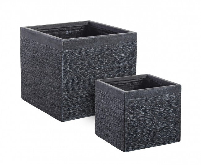 Set2 P.Vase Graffiti Qu Negro Bajo