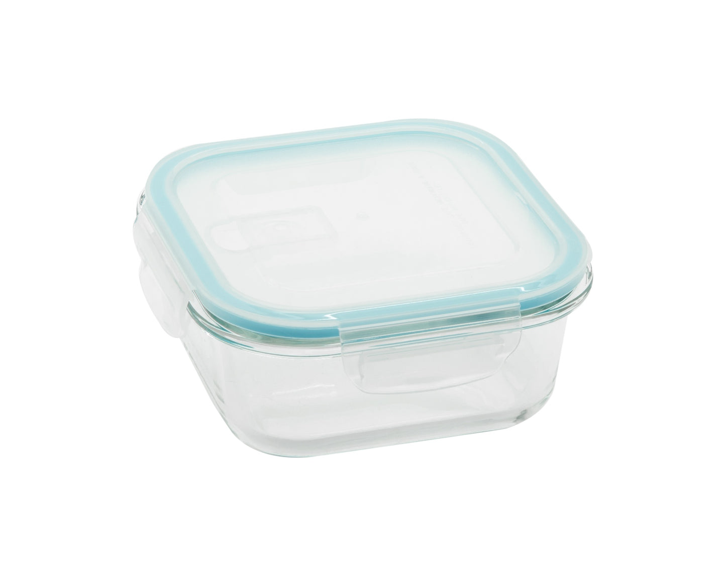 Recipiente Cuadrado Con Tapa Con Ventilación Vidrio 800 Ml