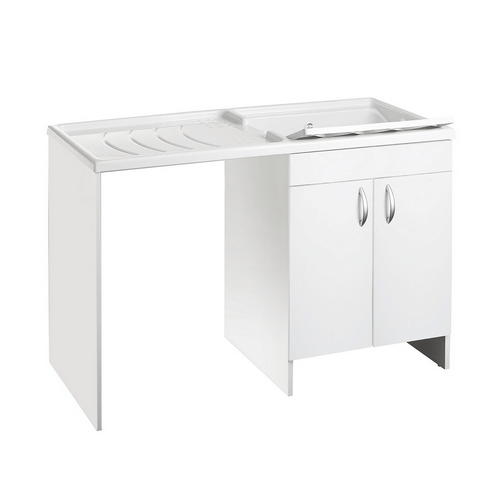 Mueble para lavadora con bañera L124xP60xH89 cm