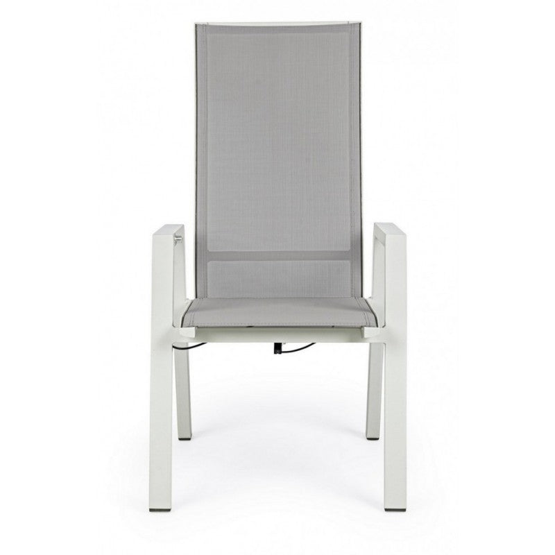 Silla de jardín reclinable Steven Lunar c-br 59x72x112h cm