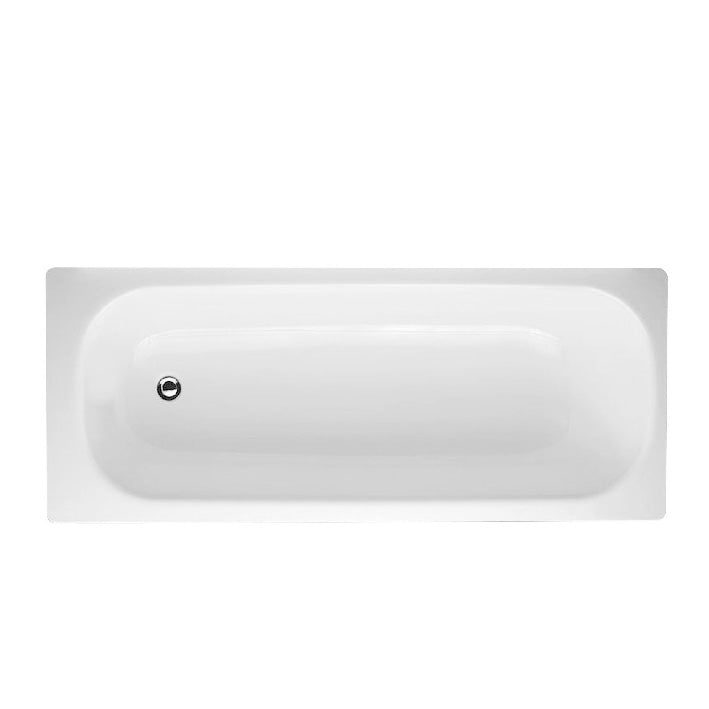 Bañera de acero esmaltado blanco 170x70 cm