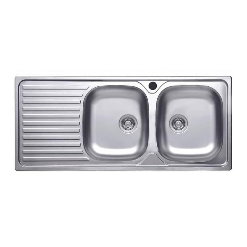 Fregadero 116x50 SA138 2 senos y escurridor izquierdo