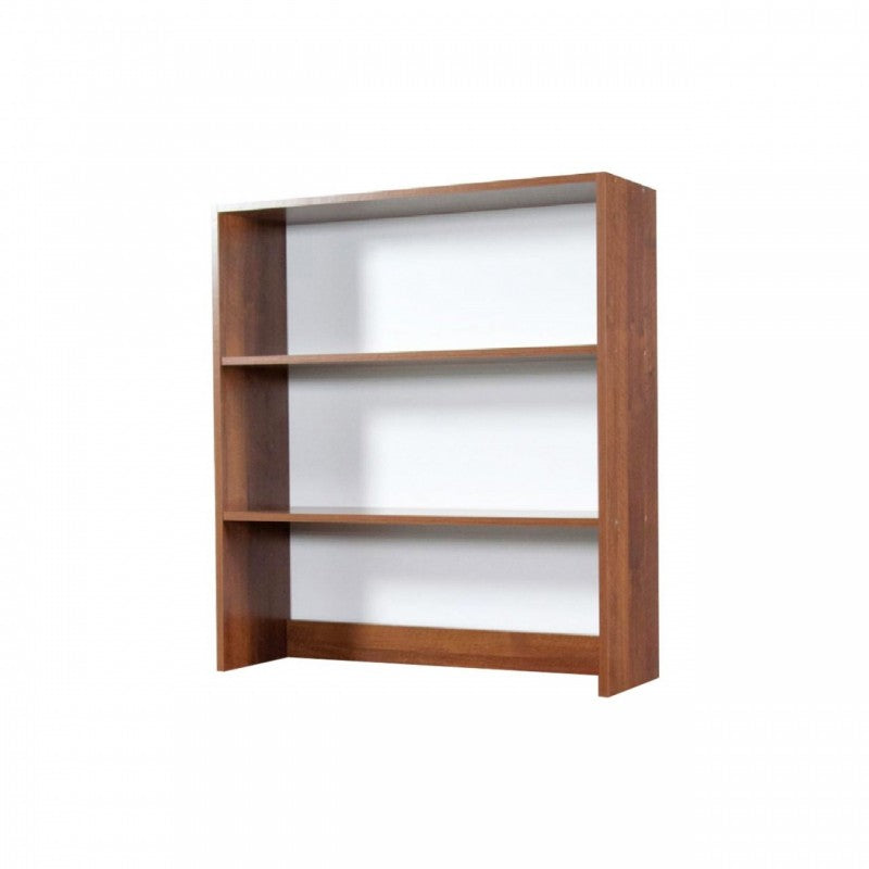 Librería de sobremesa con 2 estantes de nogal antiguo h.105x90x29 cm