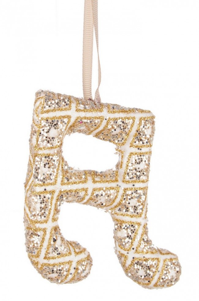 Colgante de diamantes con notas doradas 6x