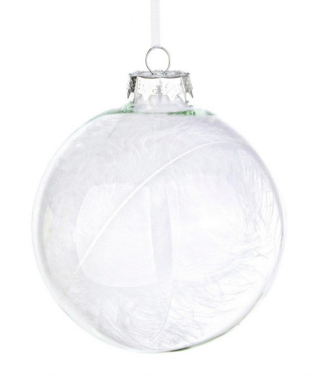 8x Esfera Vt Plumaje Blanco D100