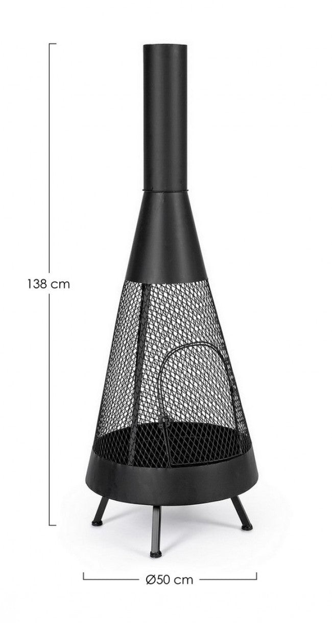 Efesto A Nero Brasero D50X138H