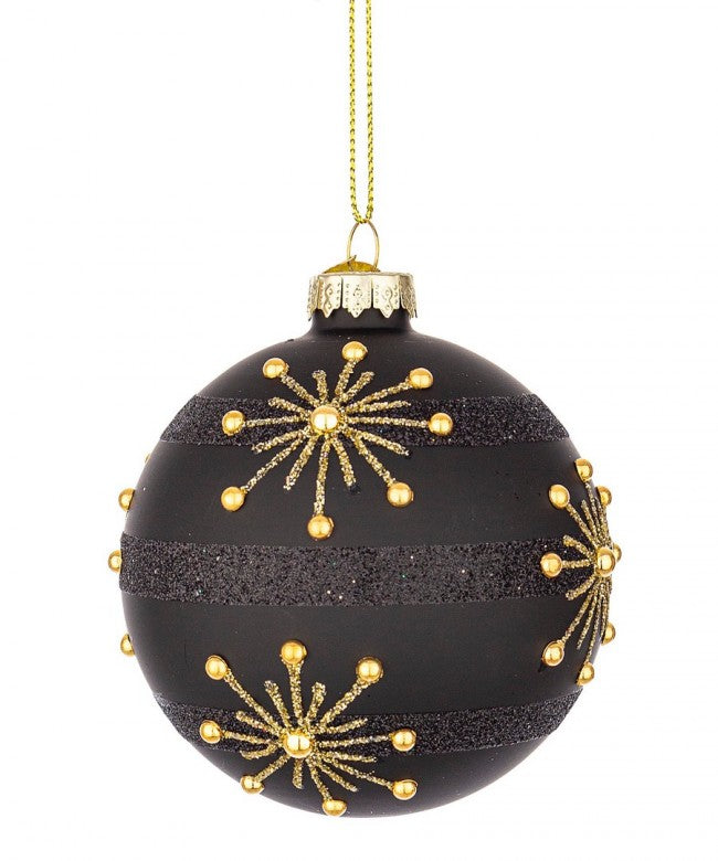 12x Esfera Vt Glimmer Negro