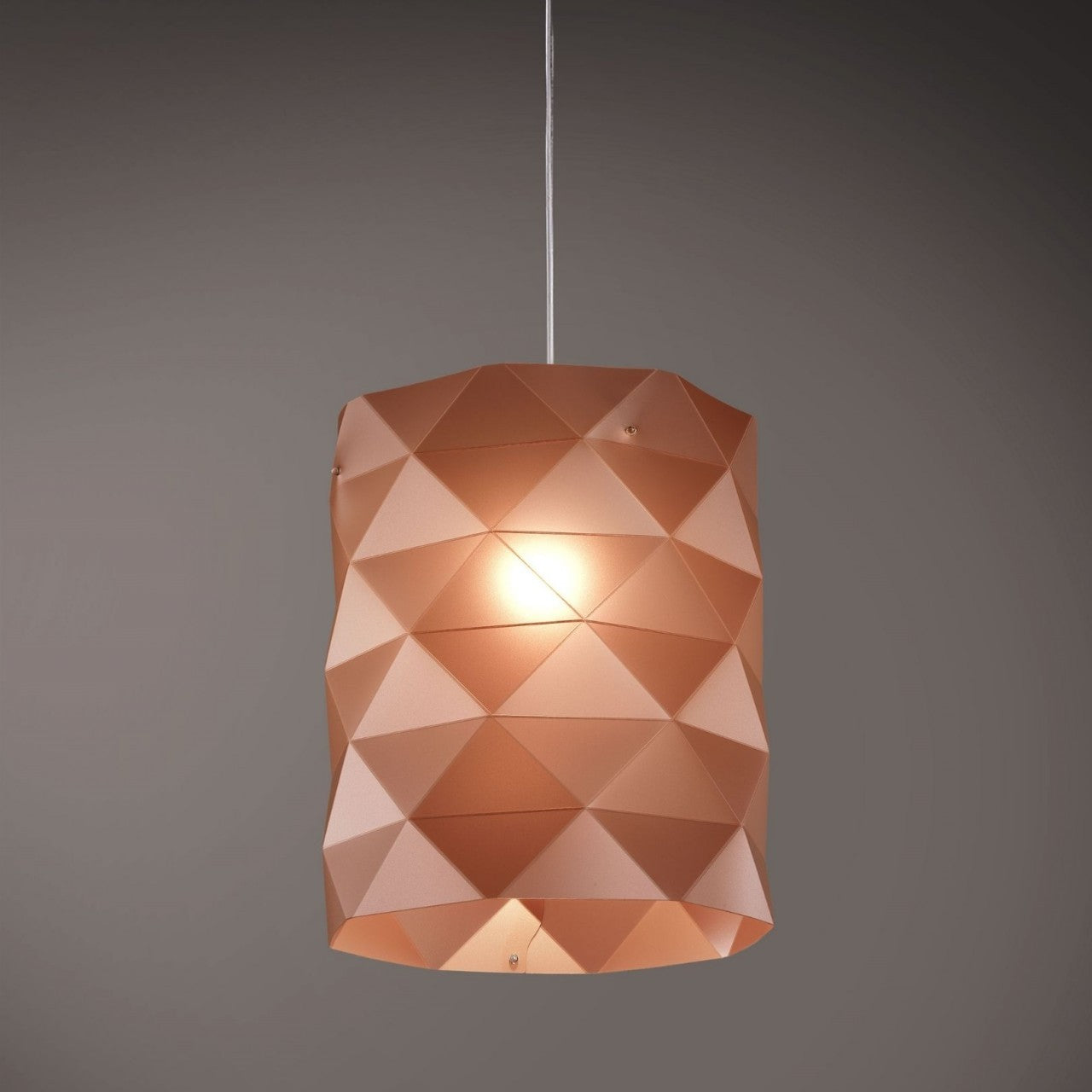 Suspensión Cobre en Metal Cromado Cm. 27x32h