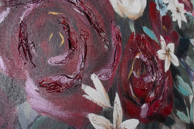 Cuadro al óleo sobre lienzo Pueblo 90x120 cm