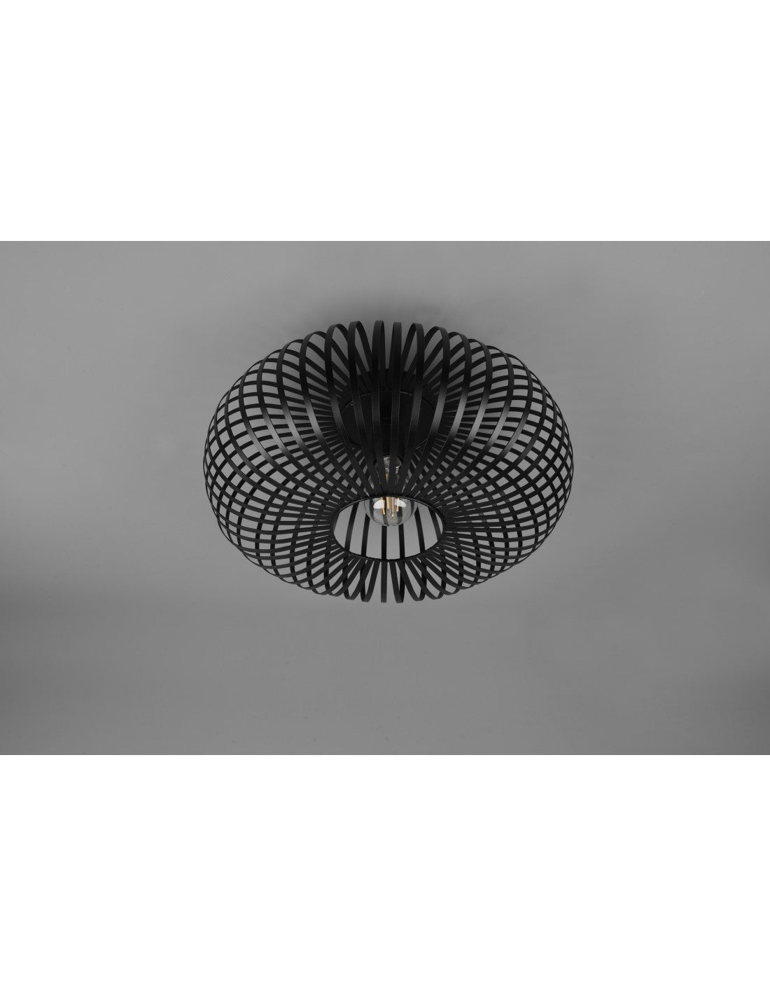 Ellipse Johann Lámpara de techo jaula de metal negro Ø40 cm Trio Lighting