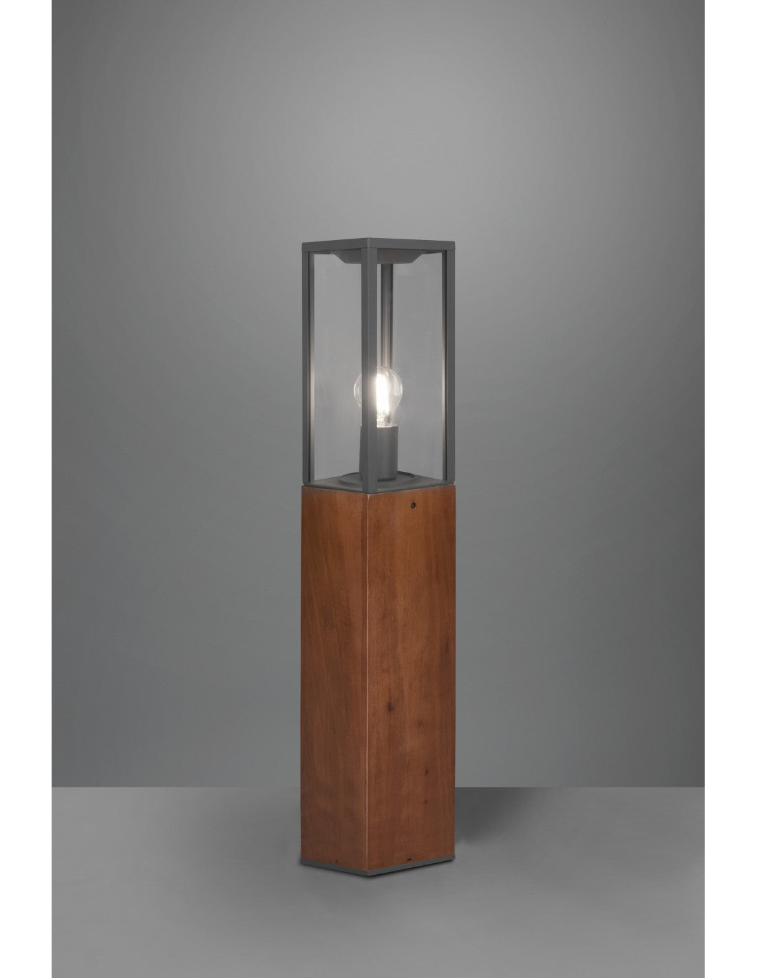 Bolardo de Exterior Garonne IP44 Madera H80 cm Trio Lighting