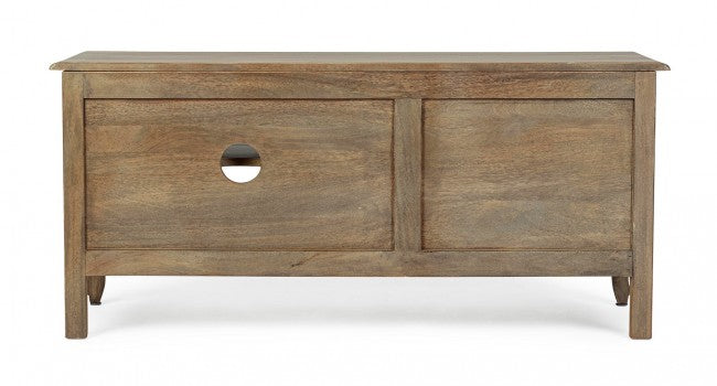 Mueble TV de madera de estilo clásico con 2 cajones
