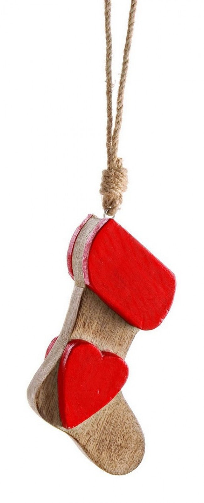 6x Colgante Herz Media Natural S