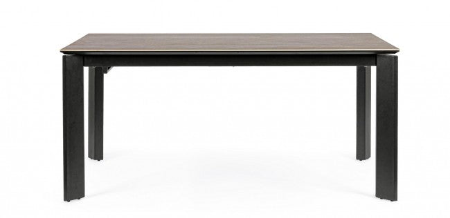 Mesa extensible Briva, gris negro