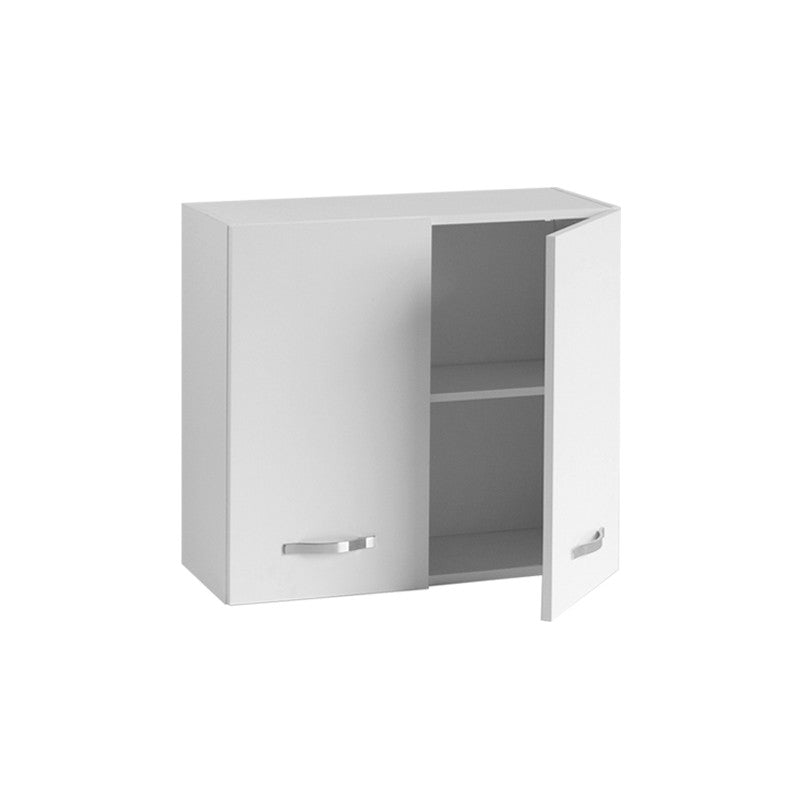 Mueble alto modular para cocina Fresno Blanco 2 puertas 80x32xH 72 cm