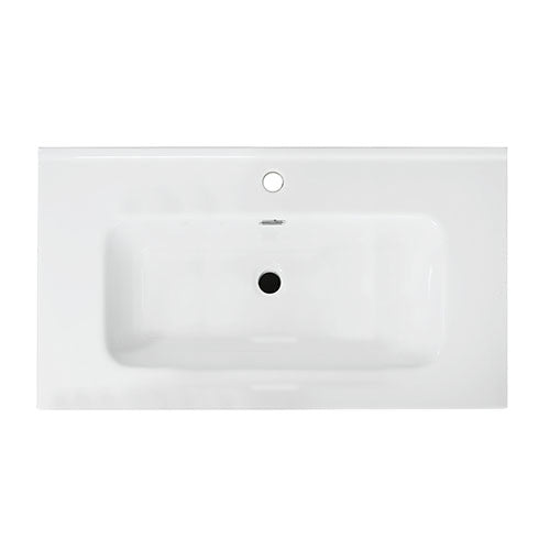 Mueble suspendido 90 cm alerce blanco