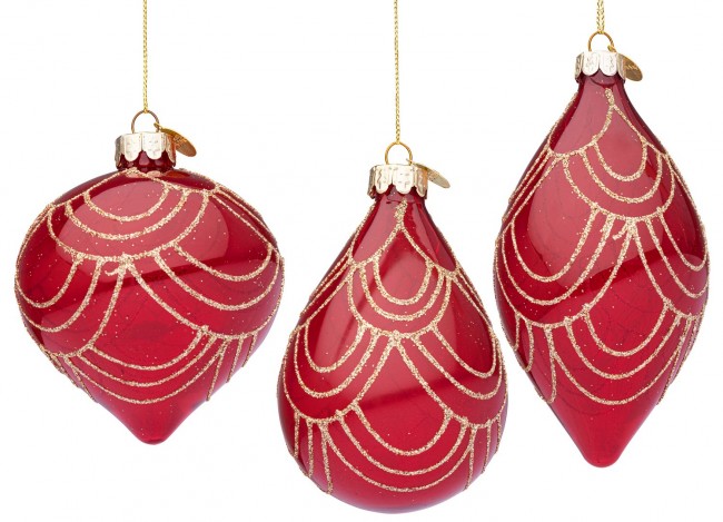 12x Colgante Vt Prisma Rojo Ass3