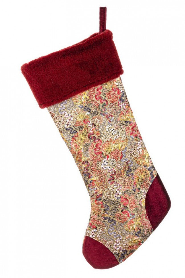 4x calcetín caleido rojo