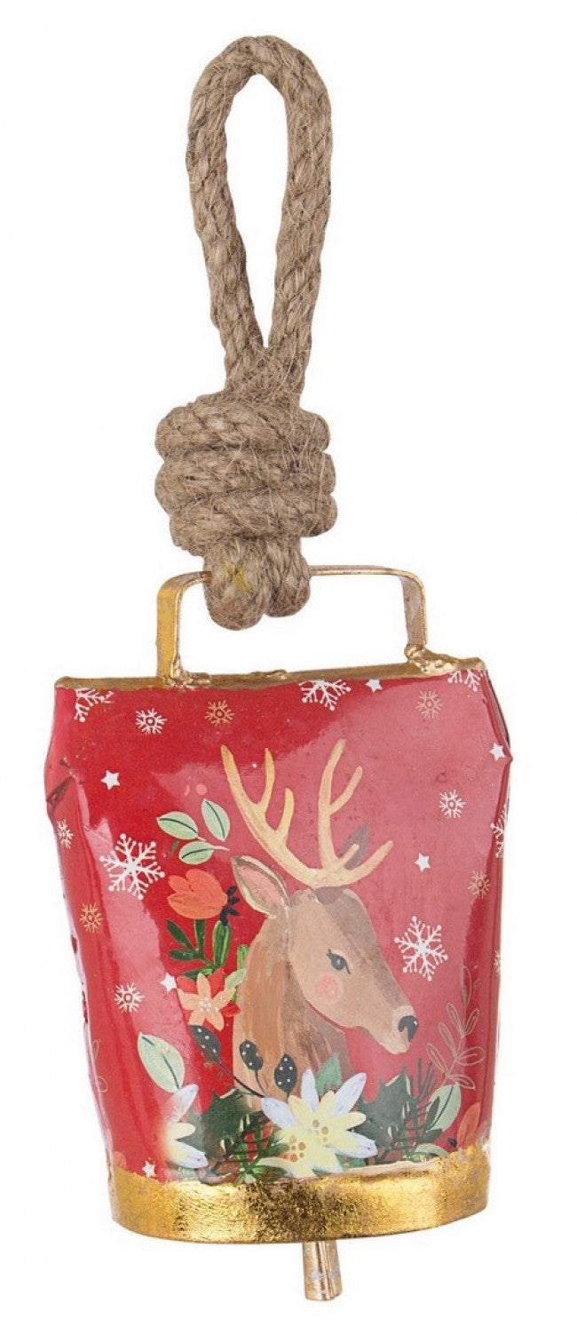 12x Colgante de campana de reno rojo Wendi