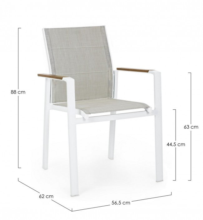 6x Silla C-Br Kubik Blanco Sj60