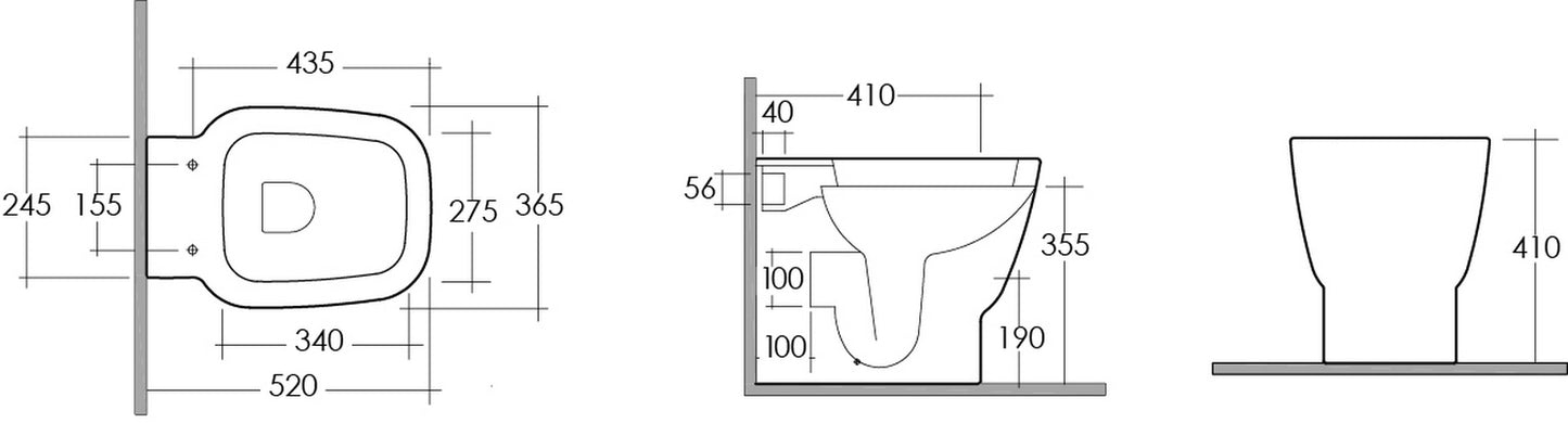 Un jarrón de montaje empotrado.